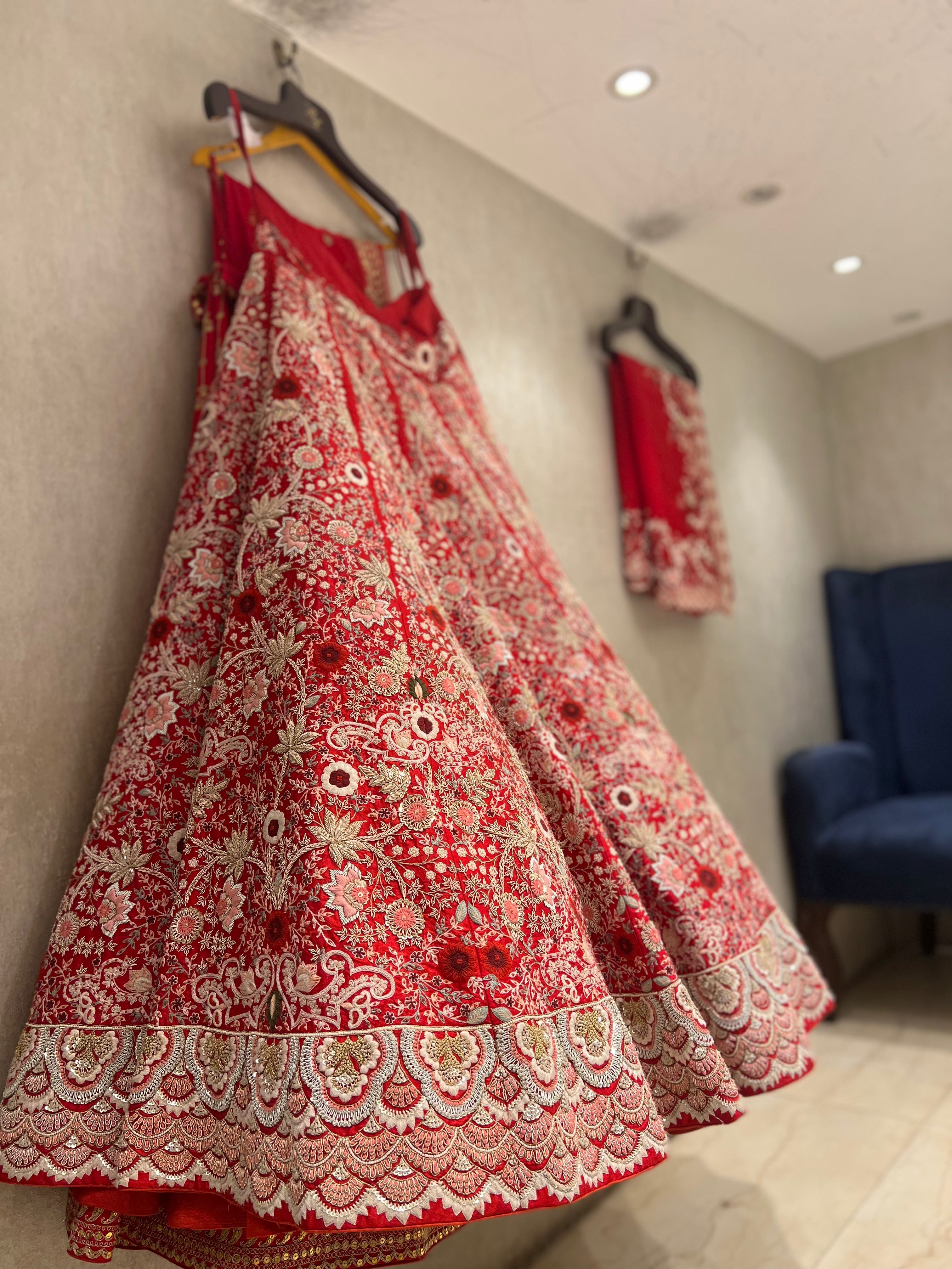 Exclusive handwork bridal lehenga