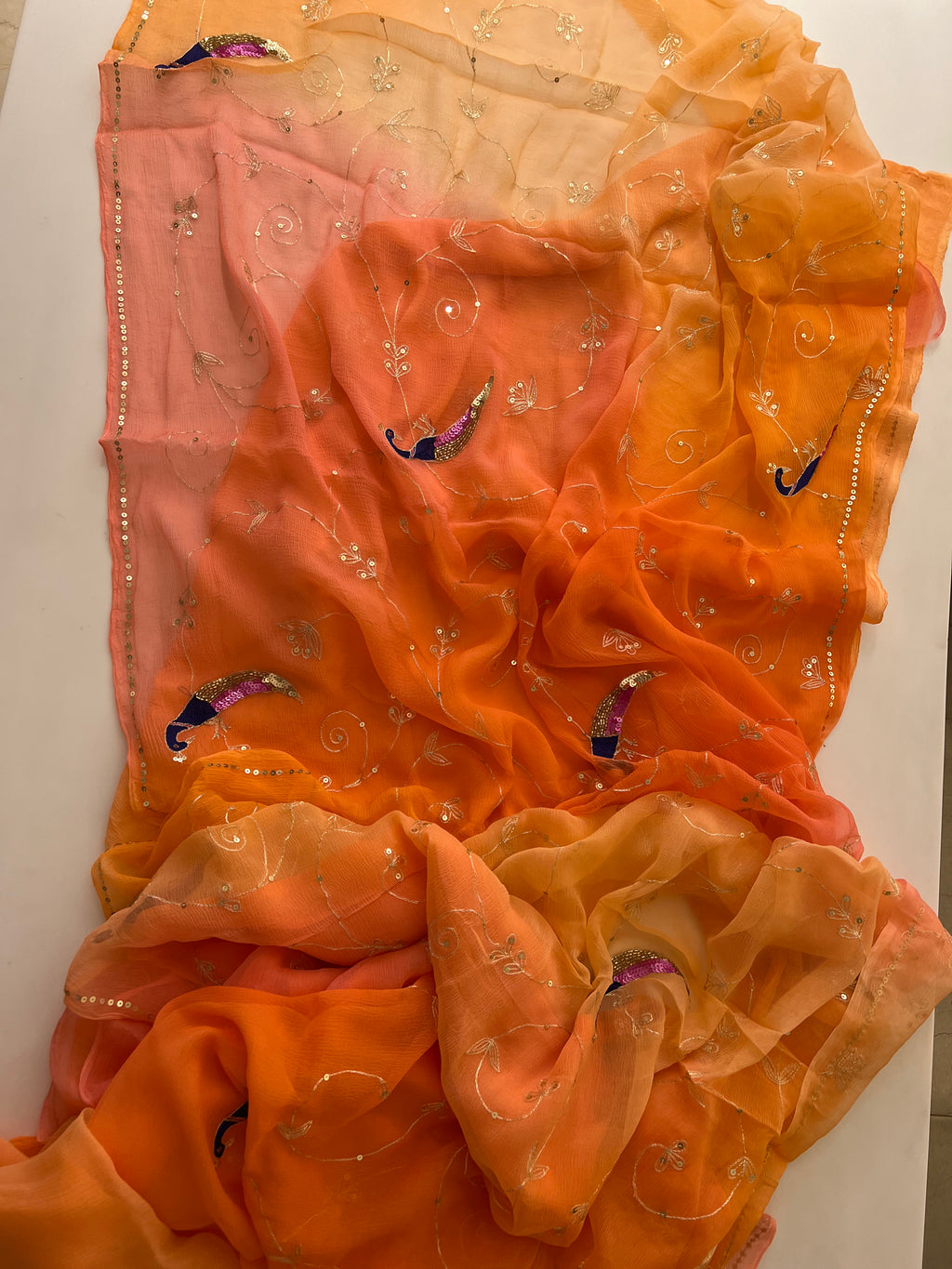 Rajputi chiffon saree